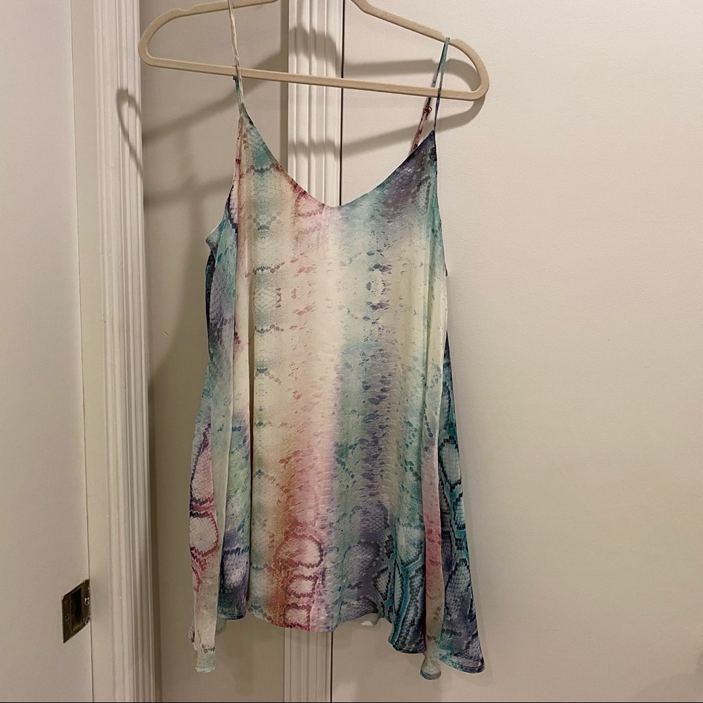 Show Me Your Mumu ~Super Rainbow Python Mini Dress